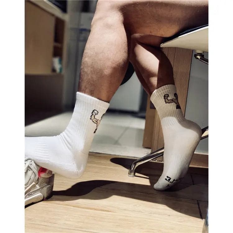 D.m Men's Mid-Calf Length Sock D.M UNDERWEAR
