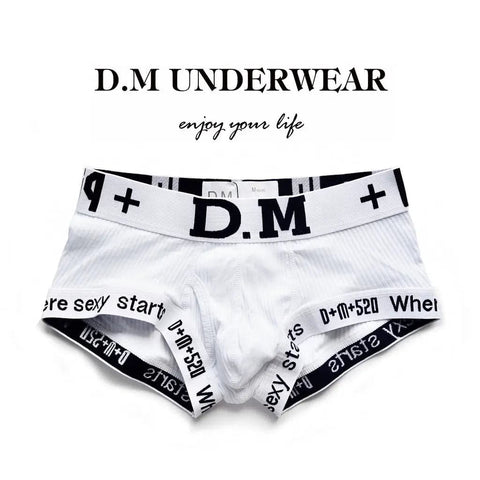 D.M Men's Boxer Briefs Low Waist D.M UNDERWEAR